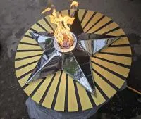 Решётка круг звезды (518198) поставка вечный огонь авторская  в Вельске