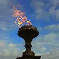Газовая горелка апс (газ-контроль) (1629) сертификат - автомат вечный огонь ø 154 мм. ветроустойчивая  в Вельске