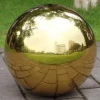 Шар полированный золото (198307) поставка - сфера арт-объект ø 1000 мм. пустотелая  в Вельске