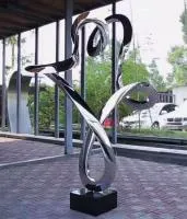 Скульптура кольцо нержавеющая сталь (518290) производство арт-объект  в Вельске