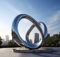 Кольца из нержавеющей стали скульптура (518263) поставка арт-объект  в Вельске